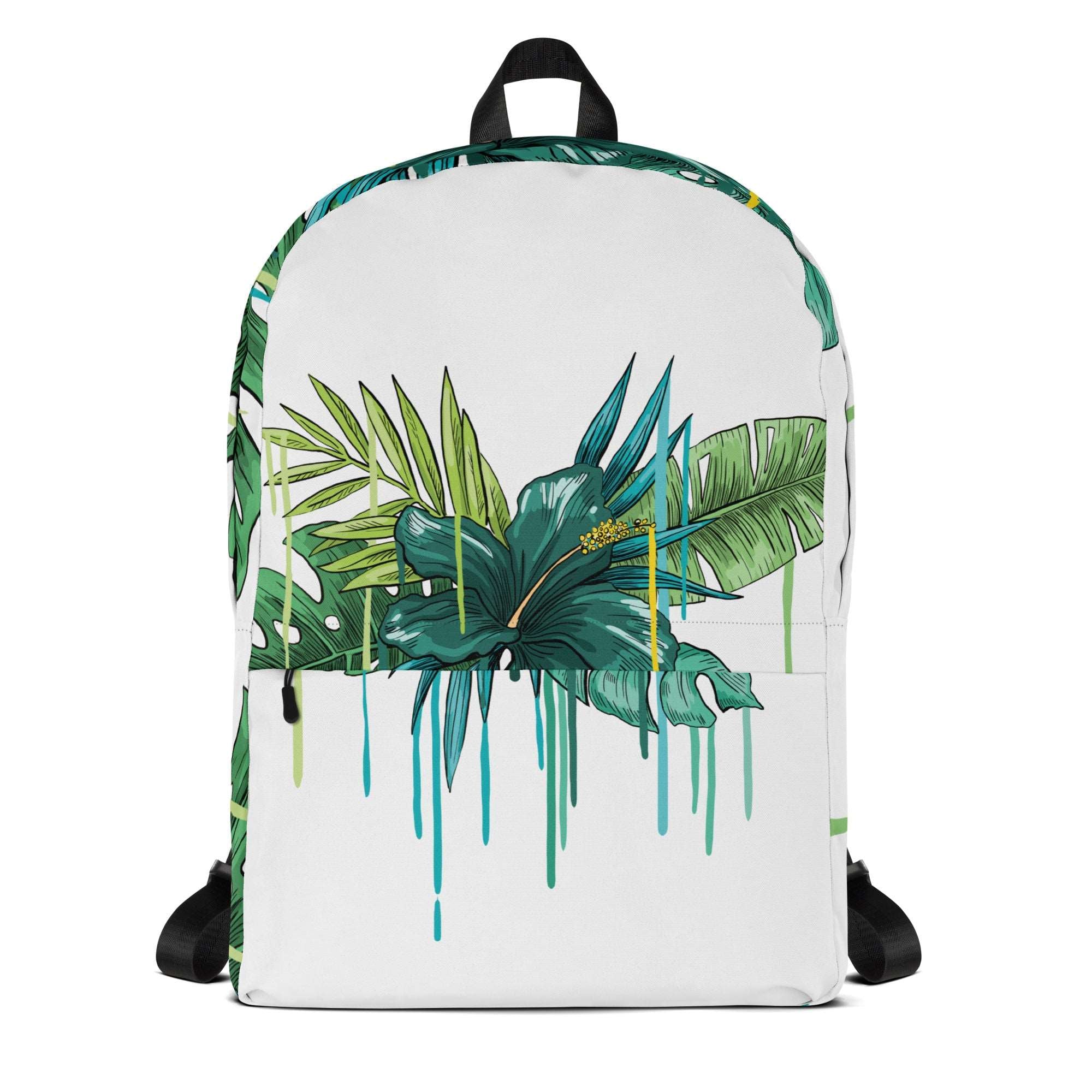 Tropical palm leaf lively Backpack for